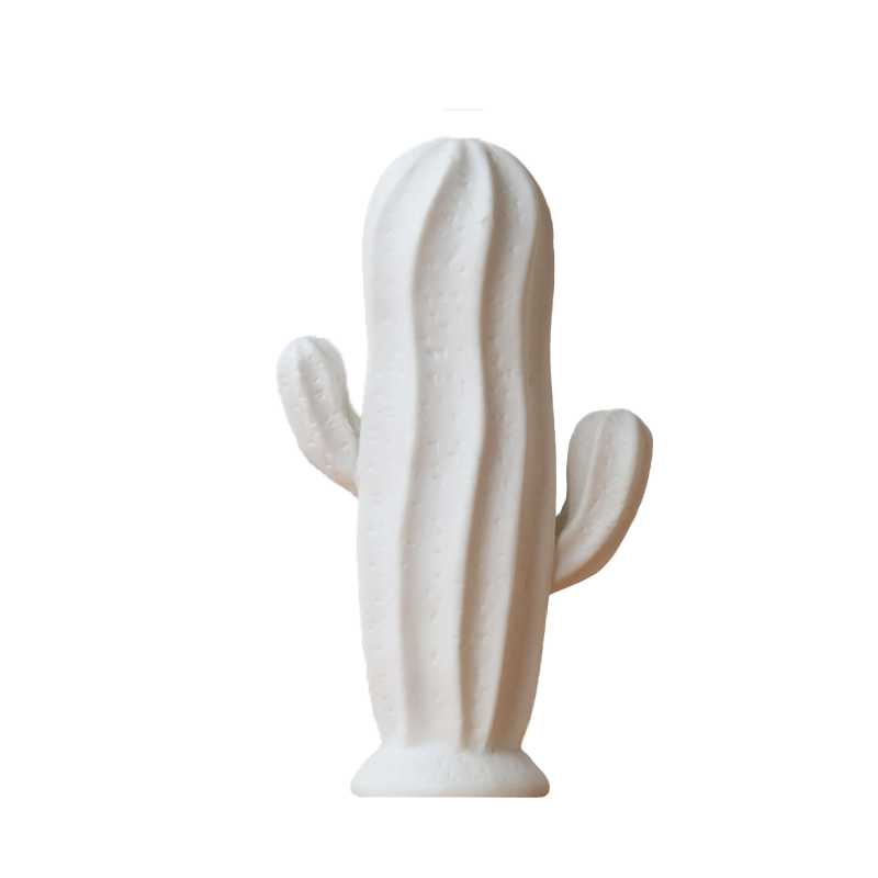 White Ceramic  Cactus Vase