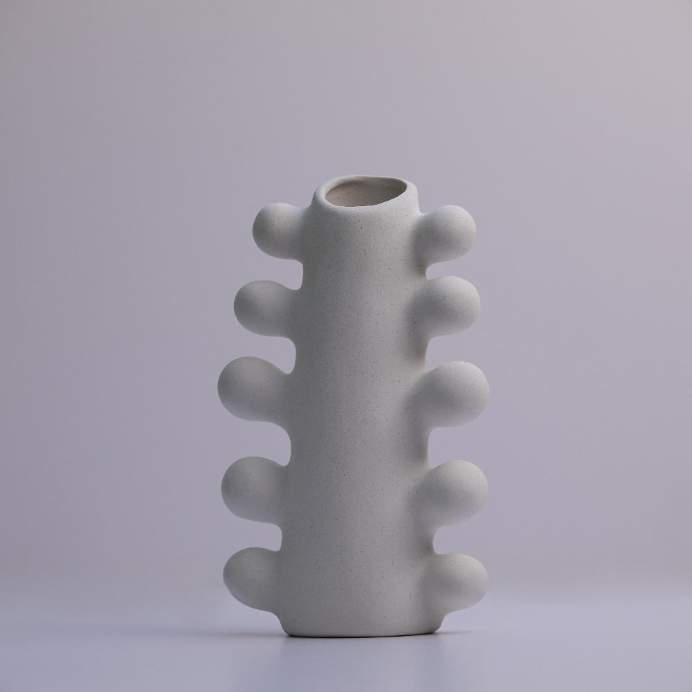 Simple Decorative White Ceramic Figure