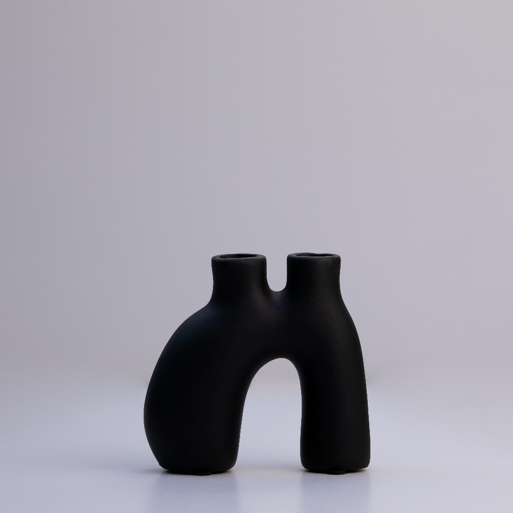 Candle holder -black color (small)