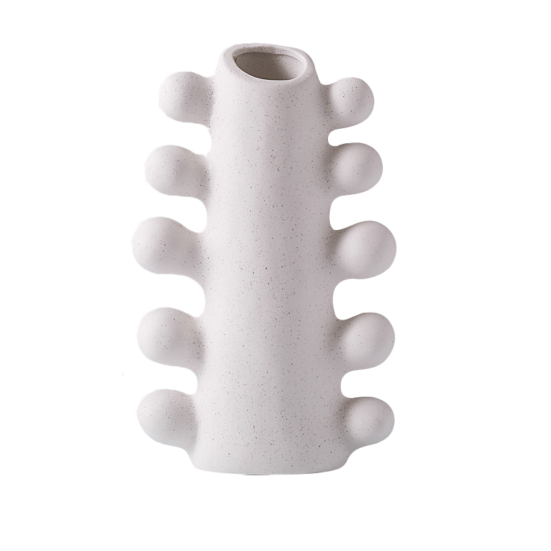 Simple Decorative White Ceramic Figure