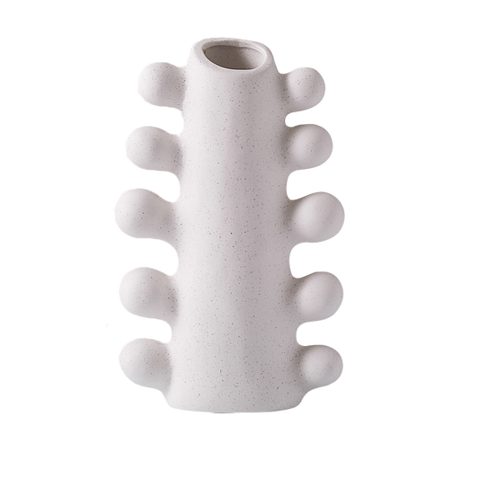 Simple Decorative White Ceramic Figure