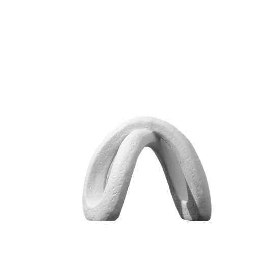 White Ceramic Succulent Vase.