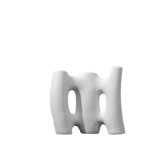 White Ceramic Succulent Vase