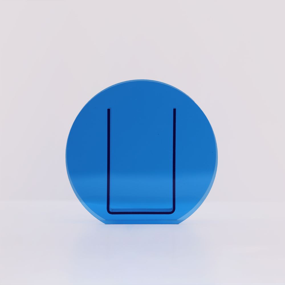 Blue Plexi Vase