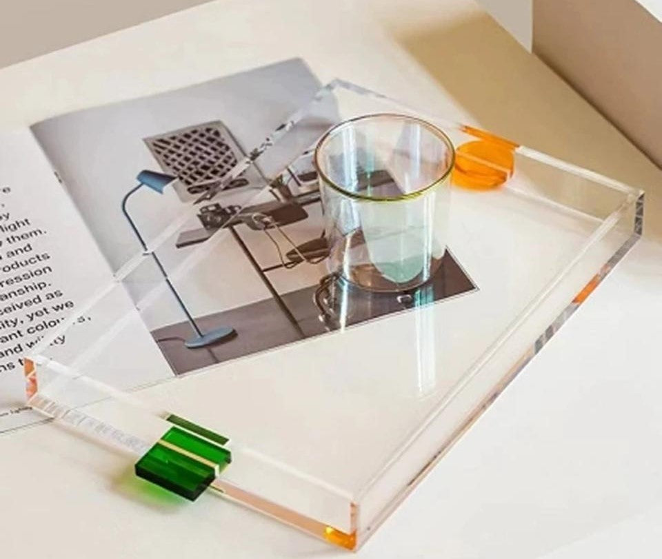 Clear Rectangular Serving Tray