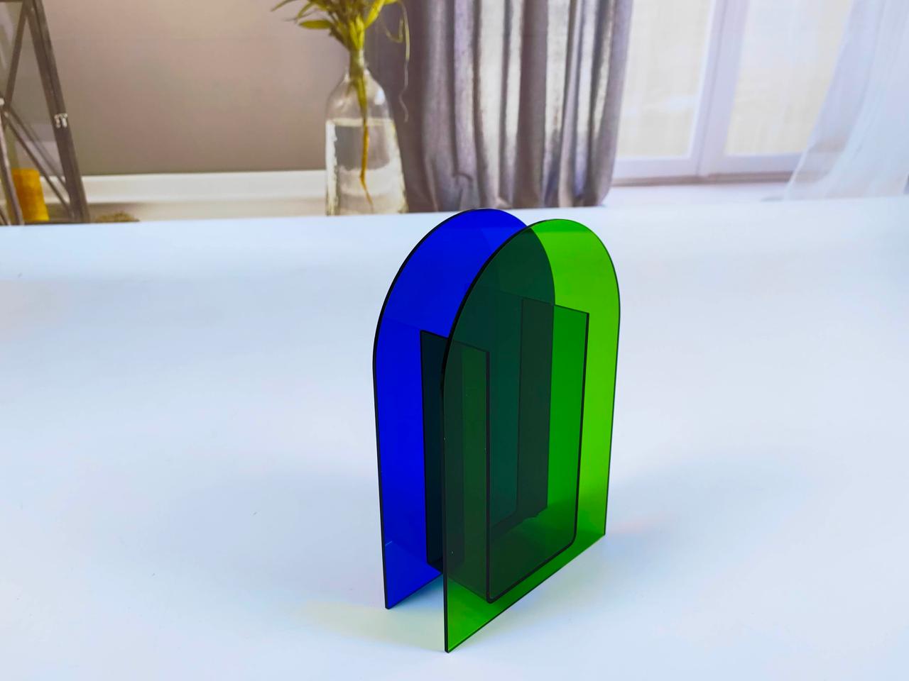 Blue + Green - Flower Vase