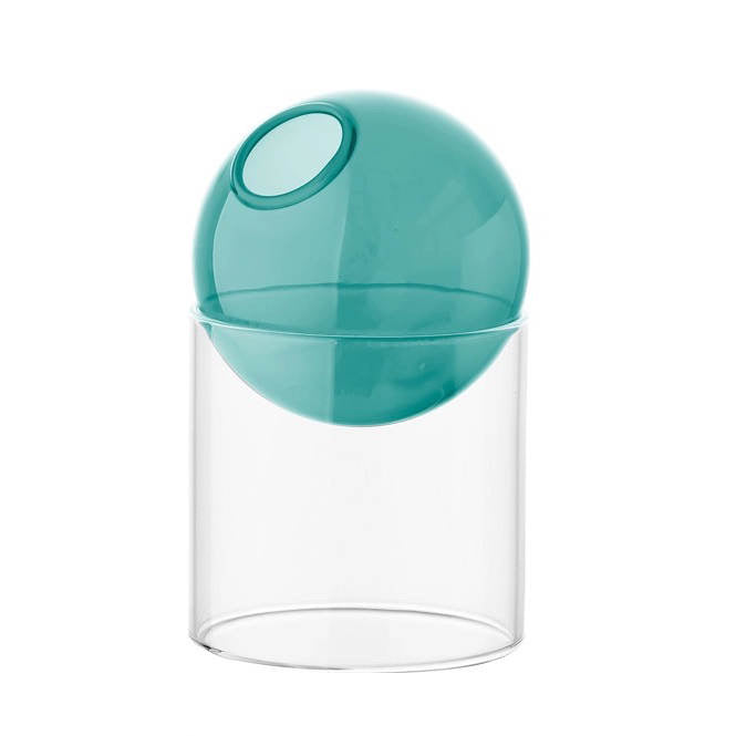 Rounded Transparent Glass Vases