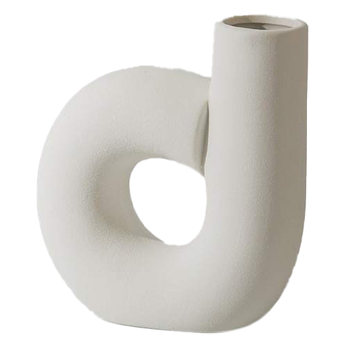 White Concrete Vase