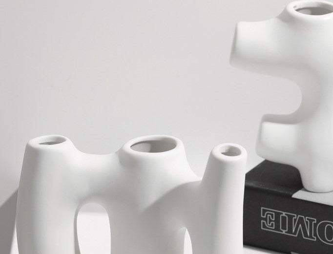 White Ceramic Succulent Vase