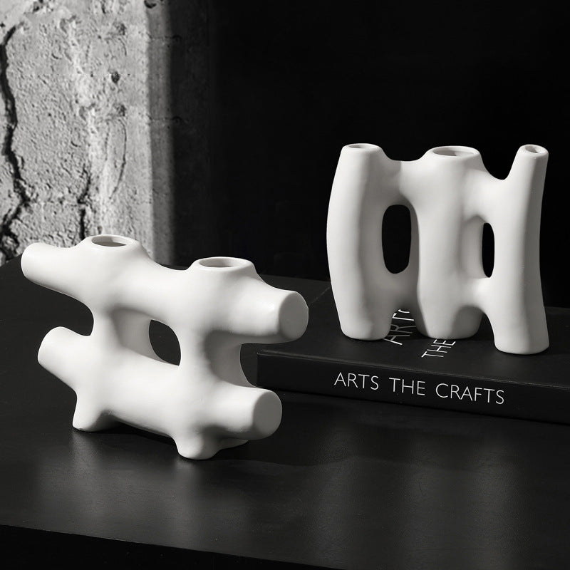 White Ceramic Succulent Vase