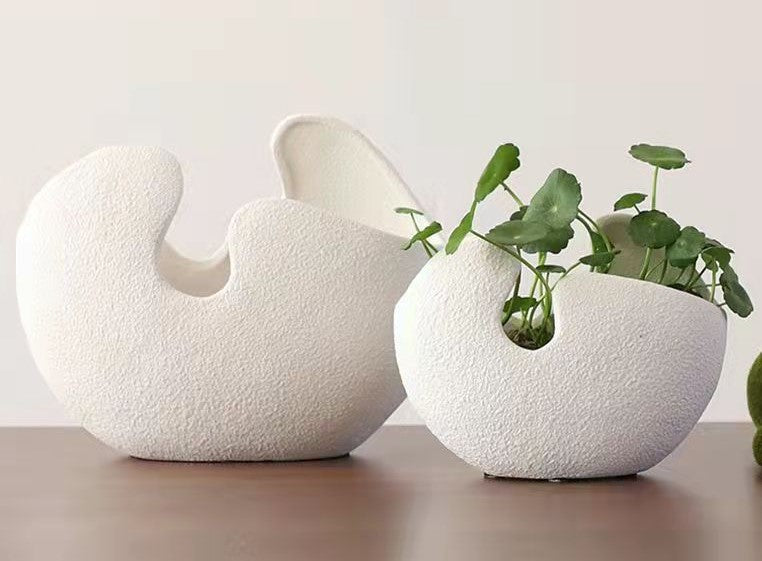 Creative Decorative White Ceramic Vase